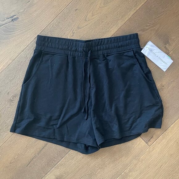 Threads 4 Thought NWT Black Modal Terry Knit Short - Picture 2 of 6